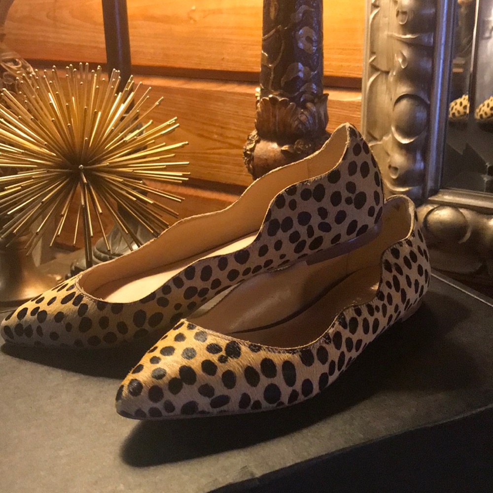 Loeffler Randall calf hair flats - size 6